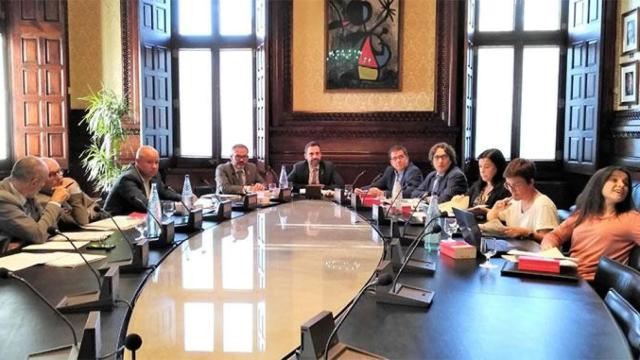 Reunión de los miembros de la Mesa del Parlament, donde los independentistas son mayoría / EUROPA PRESS