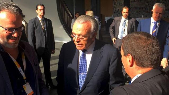 Isidro Fainé, presidente de Gas Natural Fenosa, en un encuentro con la prensa previo a la Junta General de Accionistas del grupo de 2017 / CG