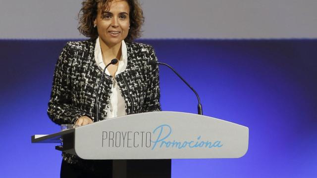 Dolors Montserrat, en su primera intervención como ministra de Sanidad, Servicios Sociales e Igualdad/ EFE