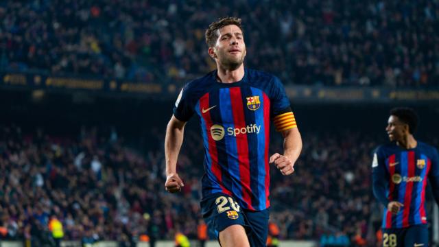 Sergi Roberto gol en el encuentro contra el Cádiz / Luis Miguel Añón (Culemanía)