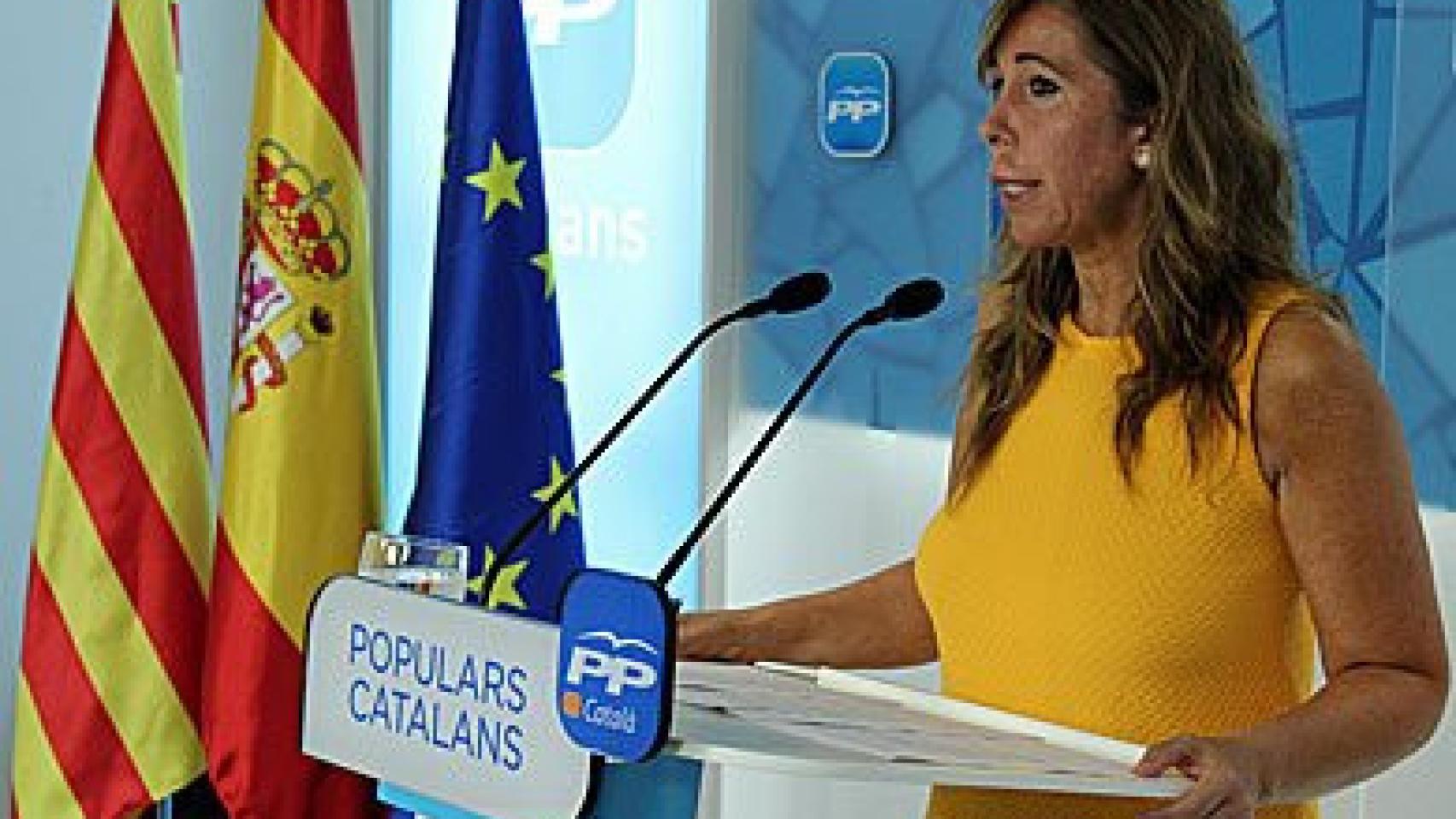 La presidenta del PP catalán, Alicia Sánchez-Camacho