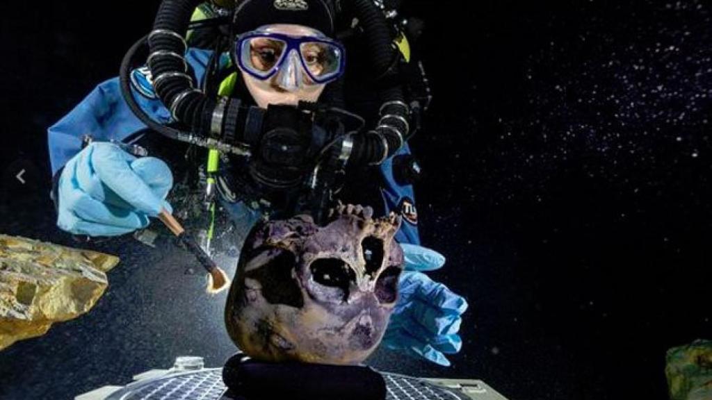 Lugar donde se encontró el esqueleto.