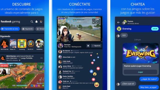 La app Facebook Gaming