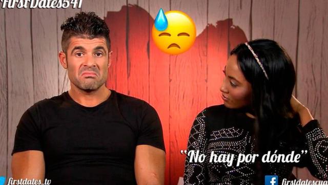 Luis Andrés y Marby durante un momento de la cita en 'First Dates' / CD