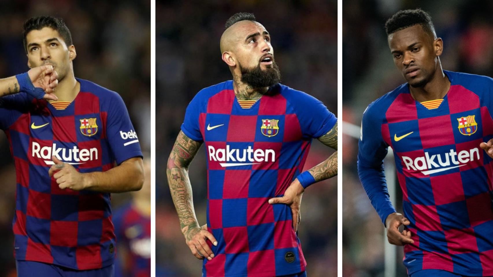 Luis Suárez, Arturo Vidal y Nelson Semedo, en un montaje | Culemanía