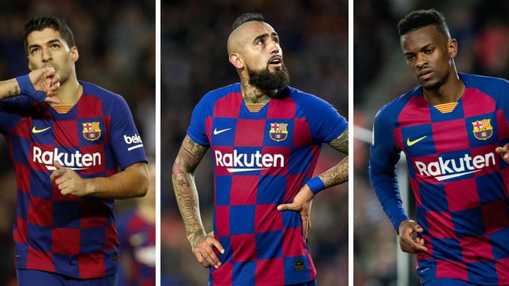 Luis Suárez, Arturo Vidal y Nelson Semedo, en un montaje | Culemanía