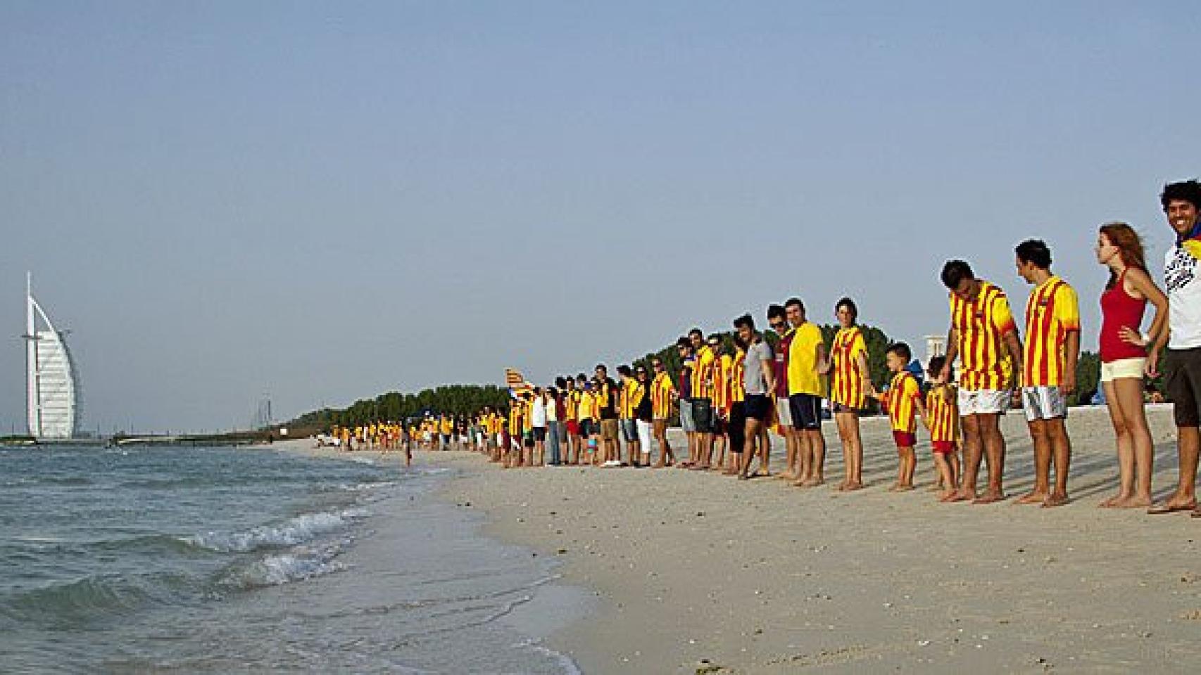 Ensayo de la Via catalana cap a la independència en Dubai