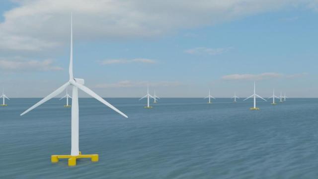 Recreación del parque eólico Tramuntana / SENER