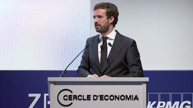 Intervención de Pablo Casado (PP) en las jornadas del Círculo de Economía / CG
