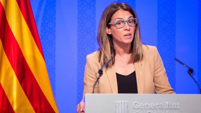 La portavoz del Govern, Meritxell Budó, en una comparecencia / EFE