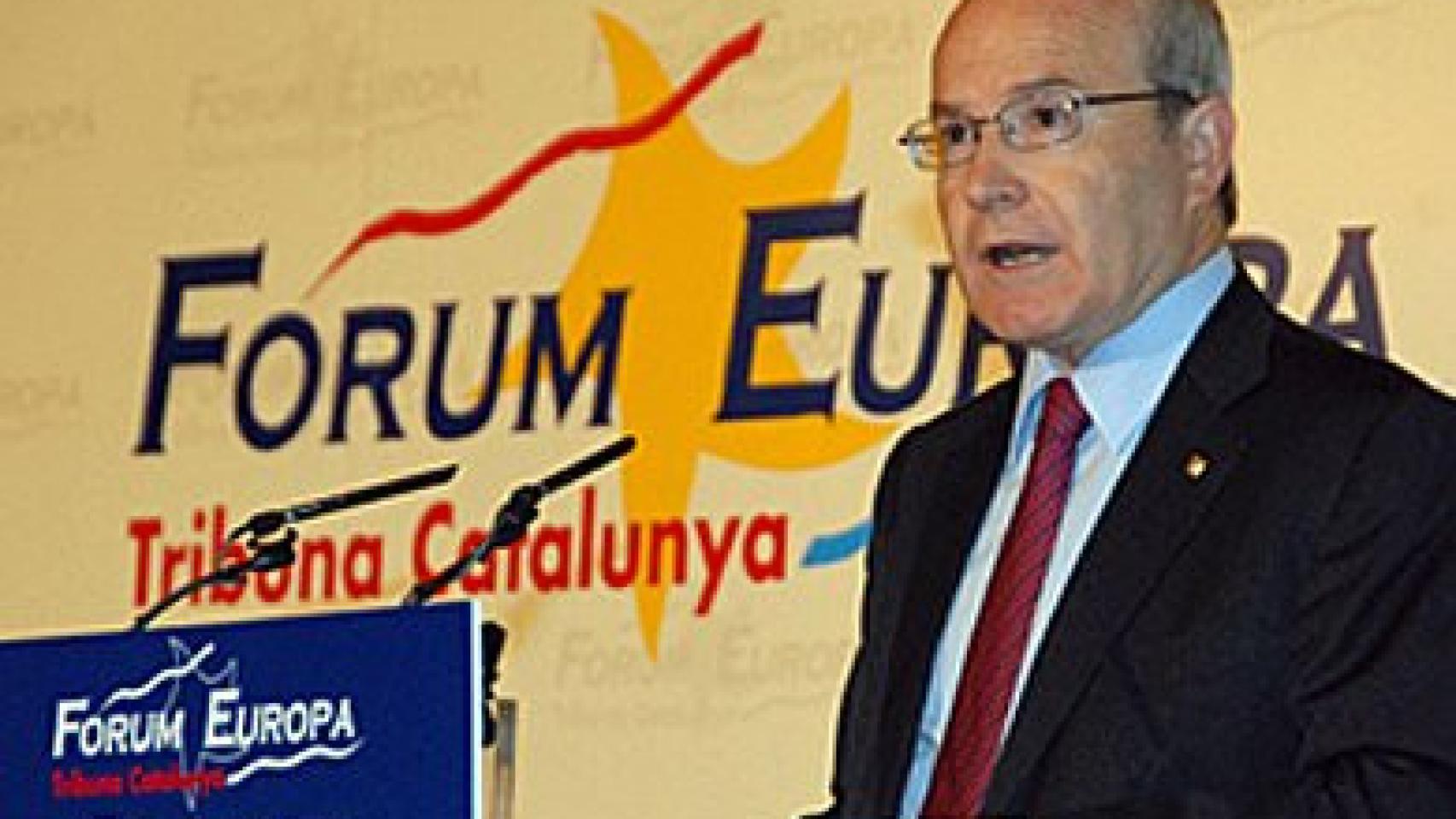 José Montilla, durante una intervención en un foro de debate