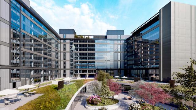 Futuro aspecto del campus Madnum planeado en Madrid por Colonial / CEDIDA