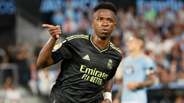 Vinicius celebra su gol frente al Celta de Vigo / EFE