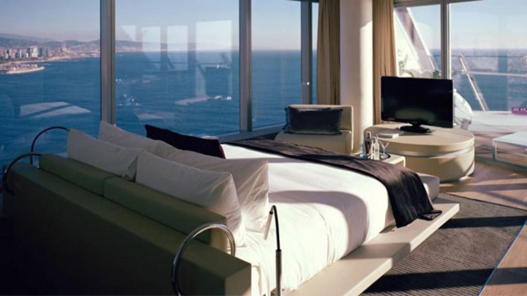 Una de las habitaciones del W Barcelona, conocido como 'hotel vela' / CG