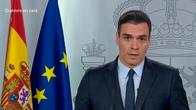 Pedro Sánchez, presidente del Gobierno, en rueda de prensa telemática