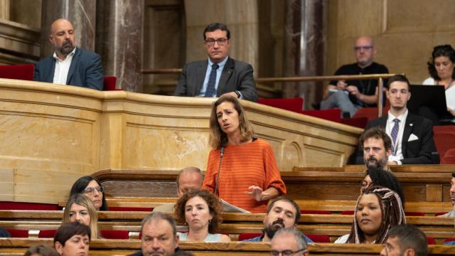 La diputada de la CUP Laia Estrada interviene en el Parlament / EUROPA PRESS