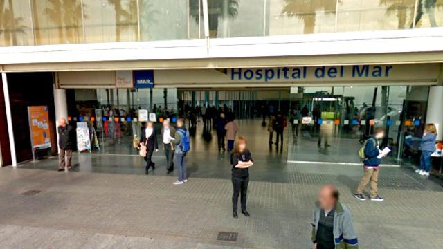 Entrada al Hospital del Mar en Barcelona (Cataluña) / CG