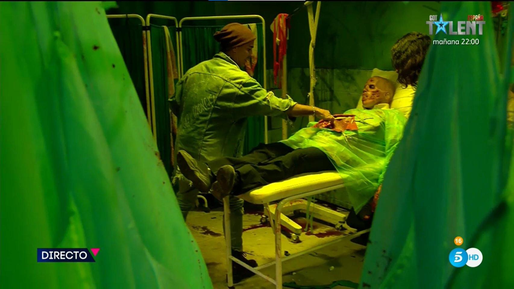 Luis Rollán en la noche de Halloween de 'Secret Story' / MEDIASET