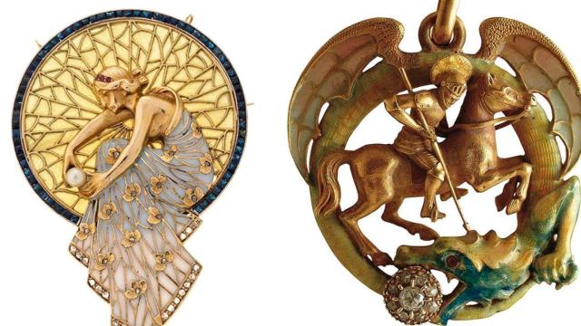 Dos joyas creación de Lluís Masriera i Rosés / WIKIPEDIA