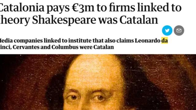 Artículo de 'The Guardian' haciéndose eco de las excéntricas teorías del Institut Nova Història / THE GUARDIAN