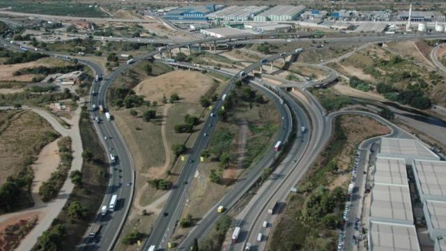 Vista aérea de la red viaria catalana en una imagen de archivo / EUROPA PRESS