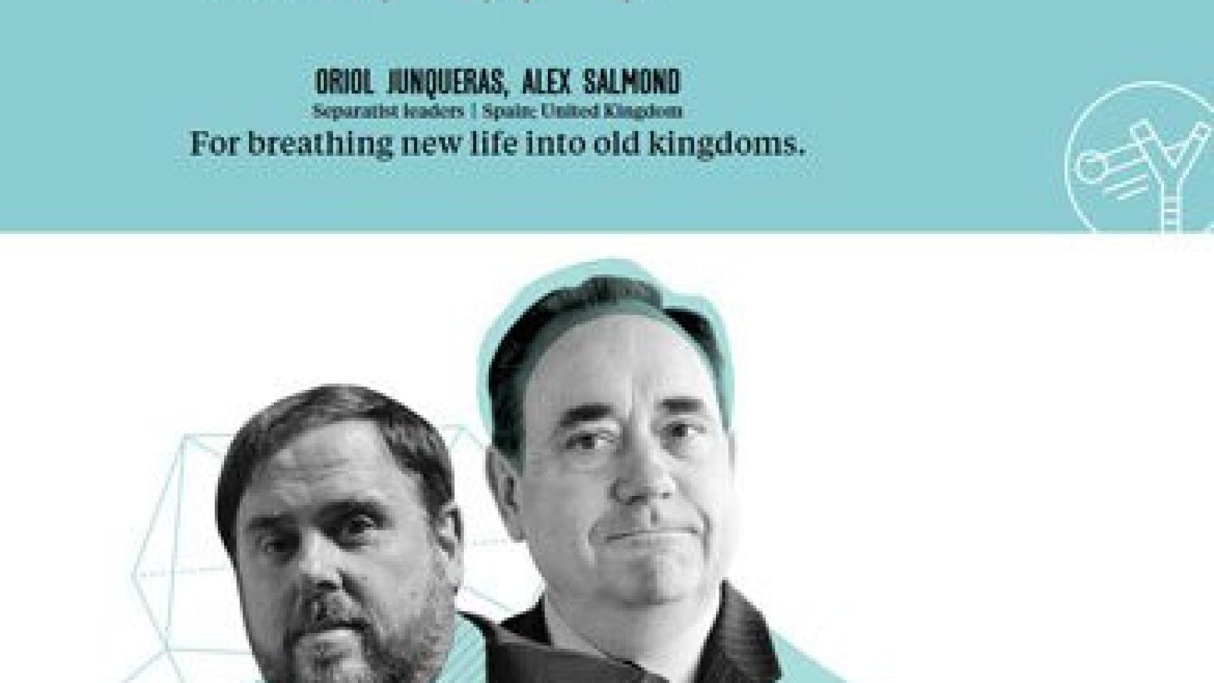 Oriol Junqueras, uno de los cien 'pensadores' más importantes de 2014 a nivel mundial, según 'Foreign Policy'