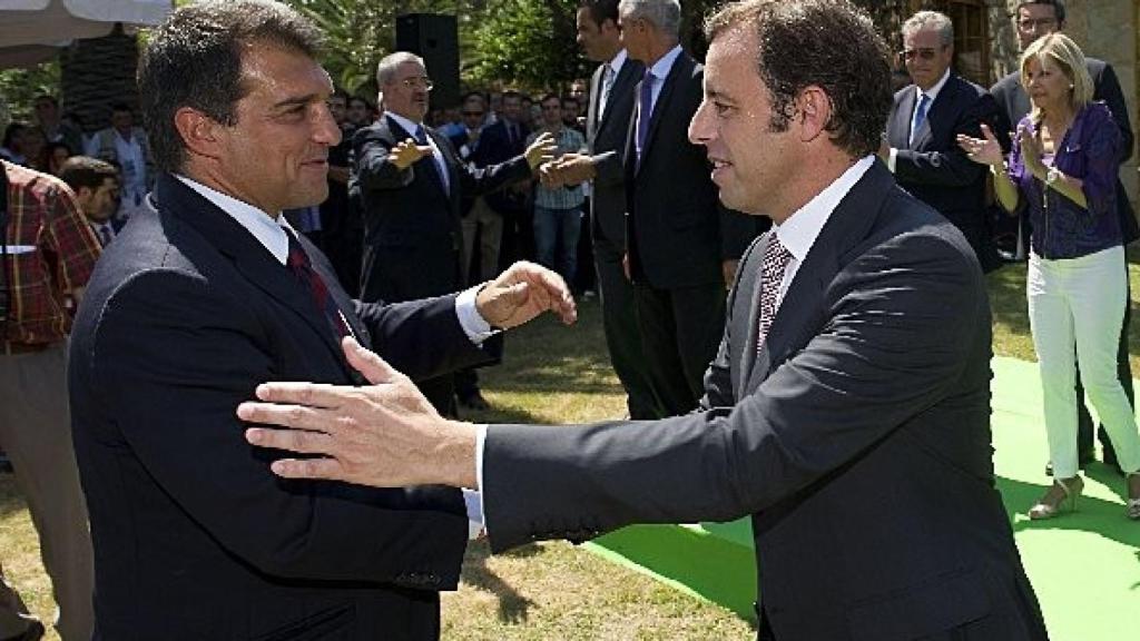 Joan Laporta y Sandro Rosell, expresidentes del Barça en la época de las cuentas en Andorra / FOTO blogfcb.com