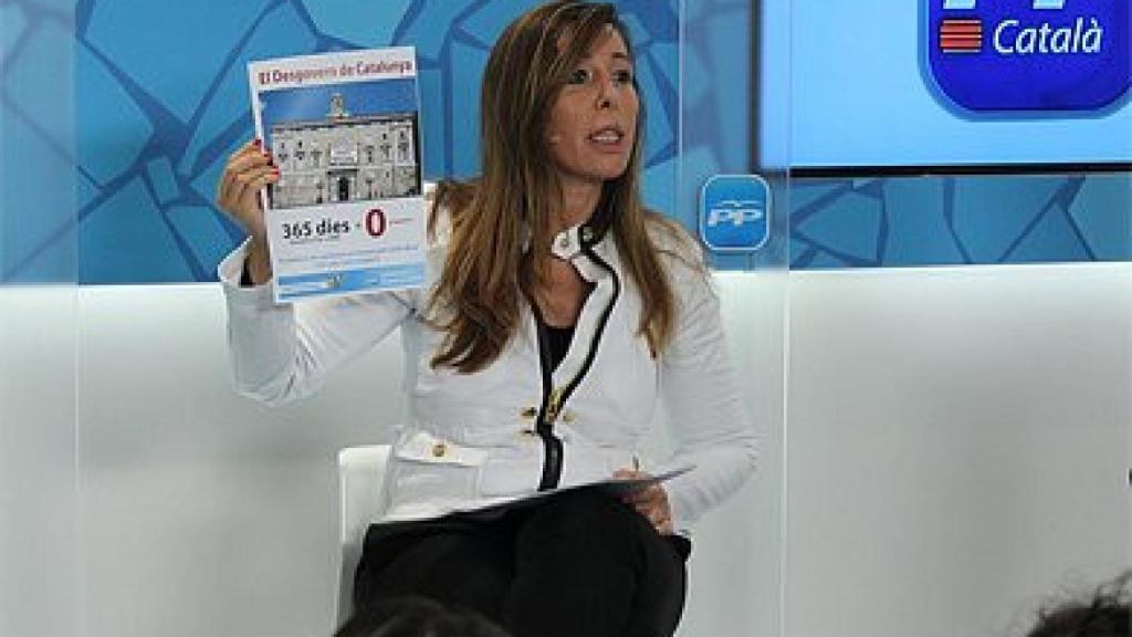 Alicia Sánchez-Camacho, en un acto del PP catalán