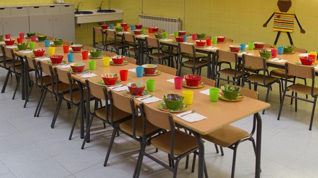 Imagen de archivo de un comedor escolar, cuyas becas se estarían pagando con hasta un año de retraso, según Acellec / EUROPA PRESS