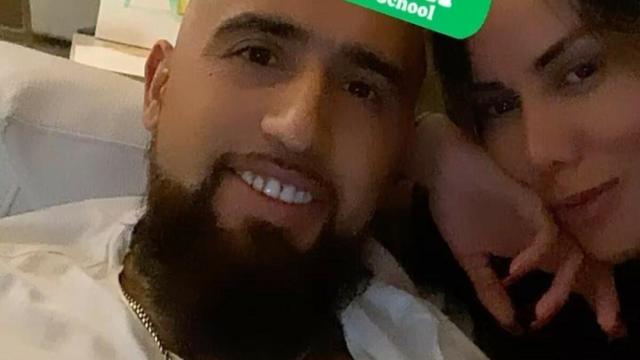 Sonia Isaza y Arturo Vidal