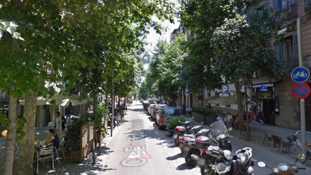 Calle Enric Granados de Barcelona / GOOGLE STREET VIEW