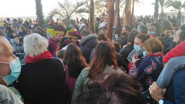 Recibimiento a los Reyes Magos en Badalona