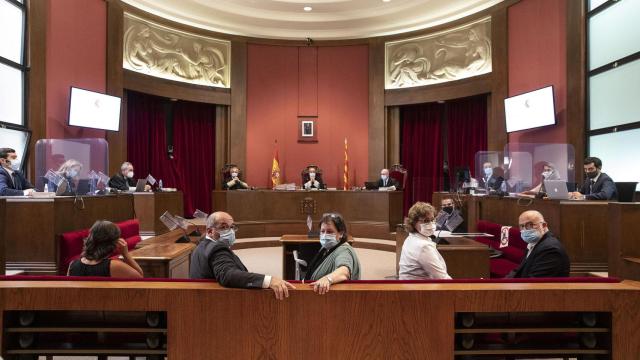 Juicio en el TSJC a los exmiembros de la Mesa del Parlament Anna Simó (ERC), Ramona Barrufet, Lluís Corominas y Lluís Guinó (JxSí), y la exdiputada de la CUP Mireia Boya / EUROPA PRESS
