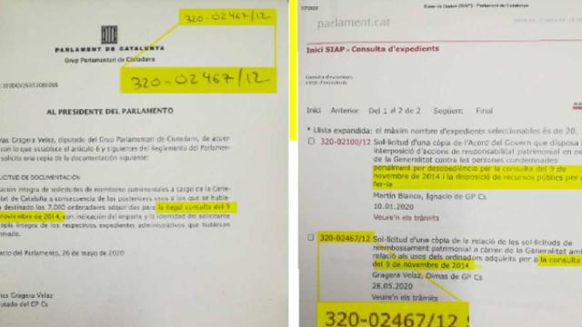 El Parlament censura la palabra ilegal cuando la oposición la emplea al aludir referéndums independentistas / @CiutadansCS