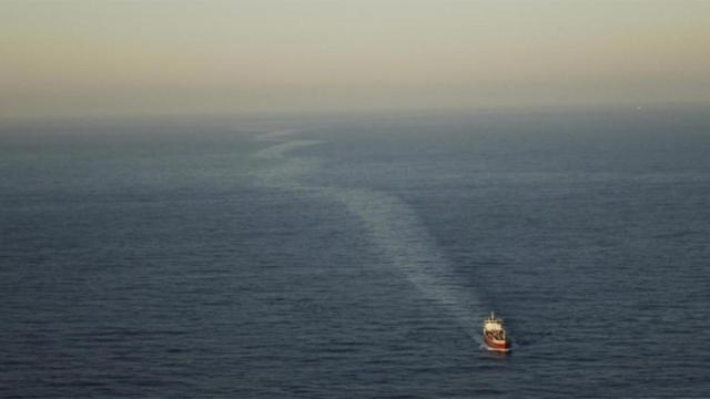 El buque de Malta pillado tras verter hidrocarburos en la costa de Tarragona / SALVAMENTO MARÍTIMO