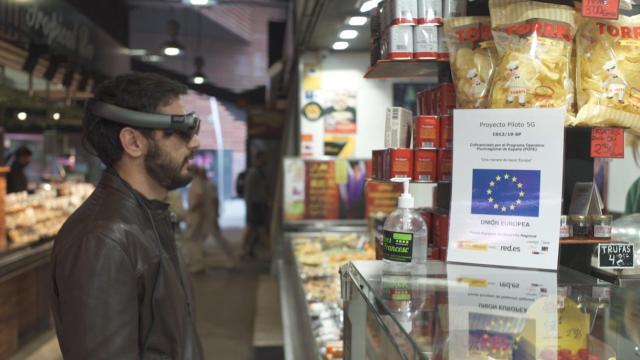 Proyecto de realidad aumentada con 5G puesto a prueba en La Boqueria / CEDIDA