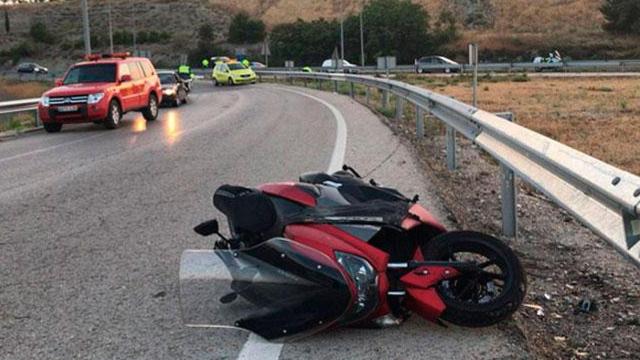 Imagen de archivo de un accidente de moto / 112