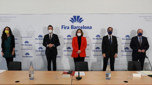 De izquierda a derecha: Roger Torrent, Ada Colau, Pau Relat y Constantí Serrallonga / FIRA DE BARCELONA