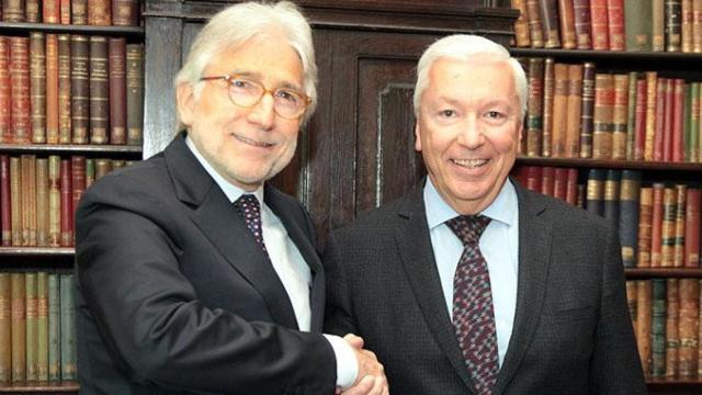 El presidente de Foment, Josep Sánchez Llibre, y el de Cecot, Antoni Abad / FOMENT