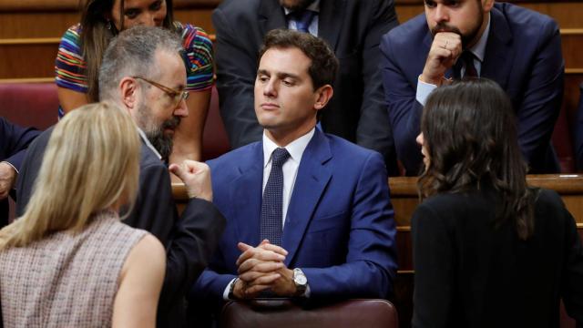 Albert Rivera, durante el fallido debate de investidura de Pedro Sánchez en el Congreso. Ahora habrá elecciones el 10N / EFE