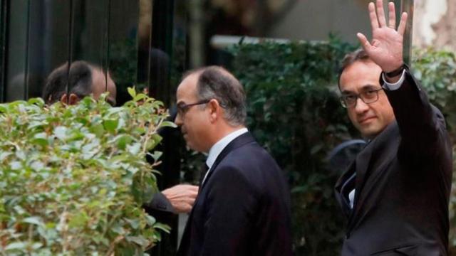 Jordi Turull (i) y Josep Rull (d), a su llegada a la Audiencia Nacional el pasado jueves 2 de noviembre / EFE