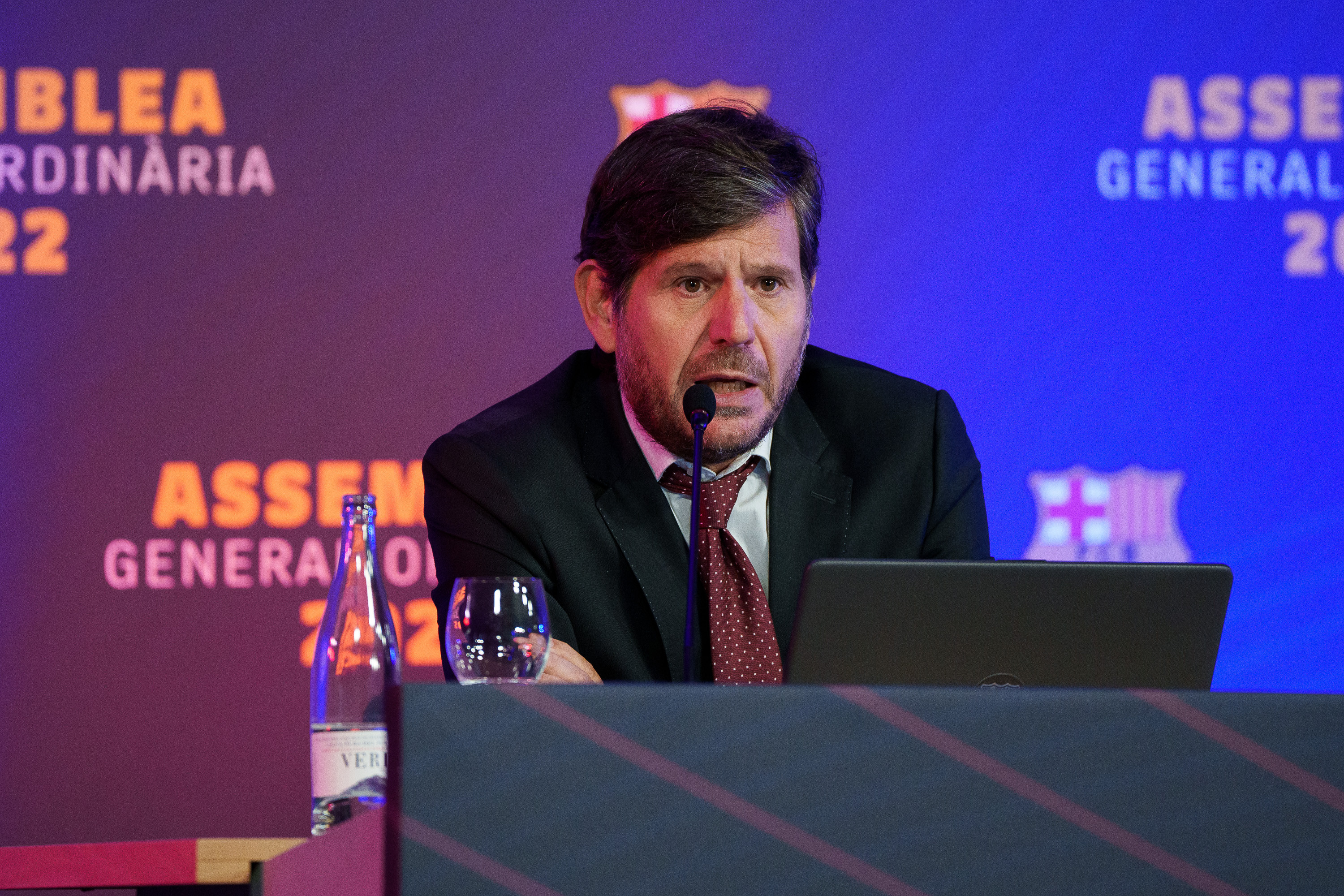 Mateu Alemany, en la asamblea de socios compromisarios del Barça del ejercicio 21-22 / FCB