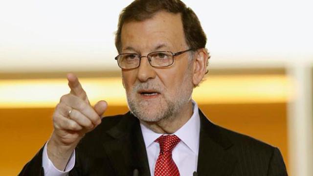 El presidente del Gobierno de España, Mariano Rajoy, durante su intervención para hacer balance del año / EFE