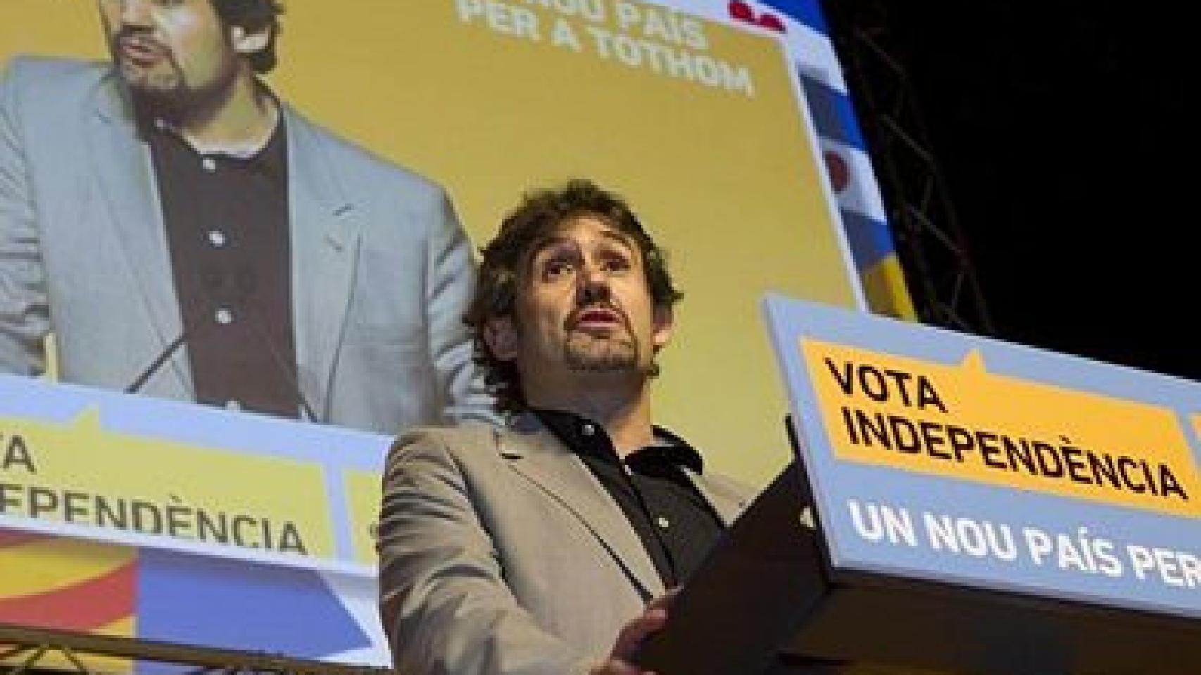 Pello Urizar (Bildu), en un acto de ERC en 2012.