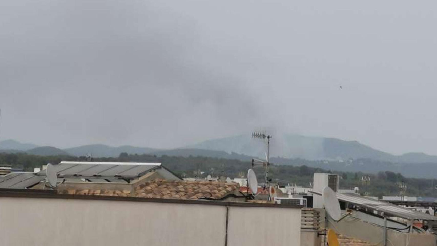Incendio de este martes en el Garraf de Barcelona / CG