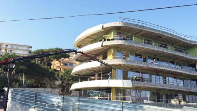 Imagen del futuro hotel Alàbriga & Home Suites, cuyas obras se han parado por tercera vez / CG