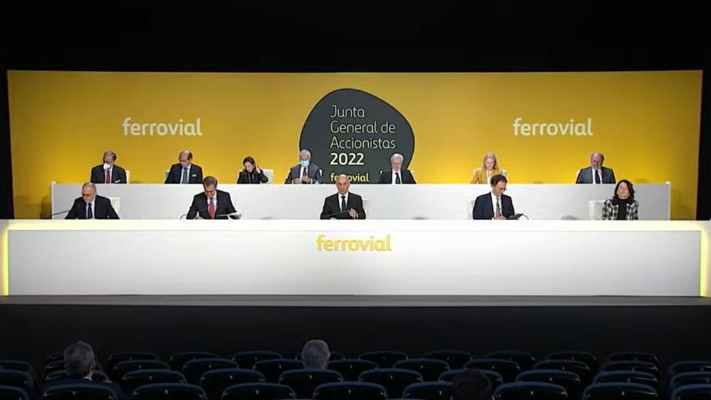 Imagen de la última junta general de accionistas de Ferrovial, celebrada en 2022 / EP