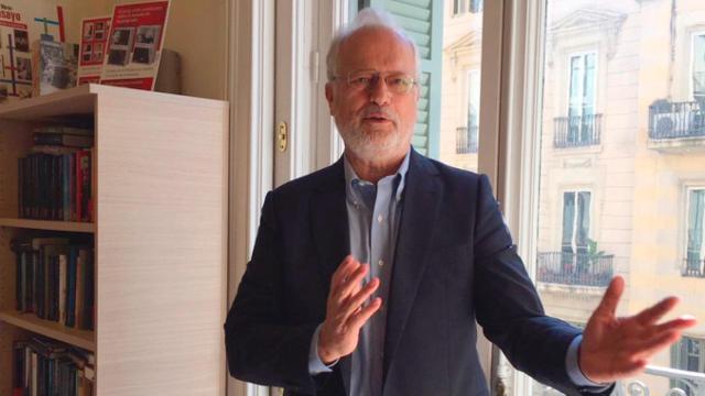 El economista Carlos Sebastián, durante la entrevista con 'Crónica Global' / CG