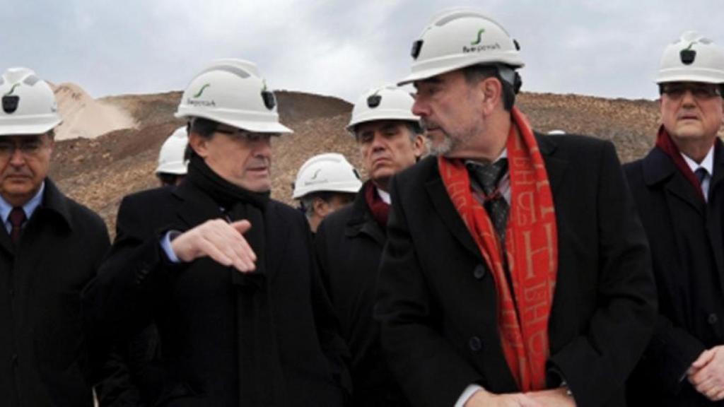 El 'president' Artur Mas en una visita a las instalaciones de Iberpotash durante su primer mandato