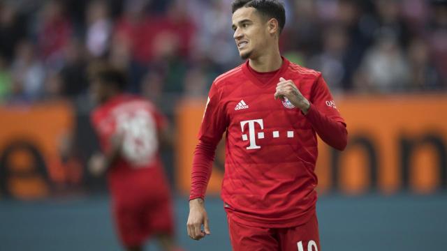 Coutinho jugando con el Bayern de Múnich el pasado fin de semana / EFE